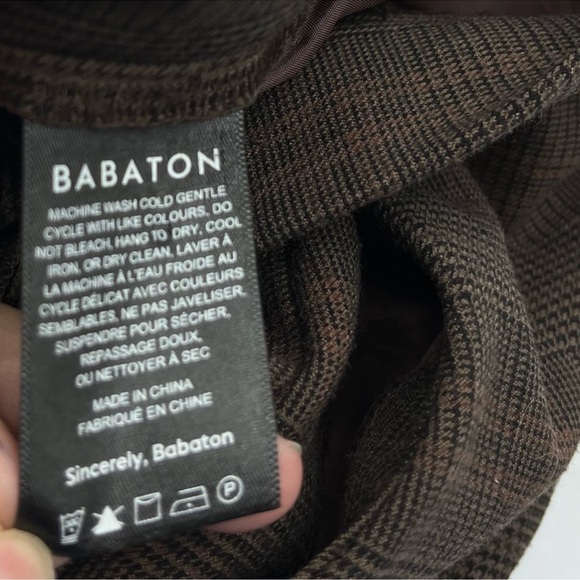 Aritizia Babaton Conan Plaid Pants - Picture 8 of 10